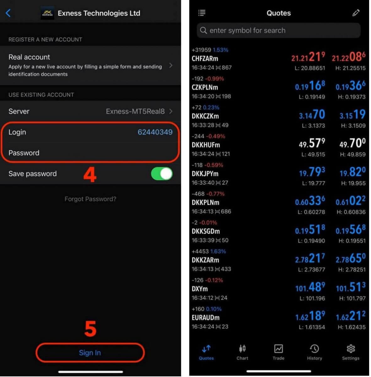 Exness'e Nasıl Giriş Yapılır?