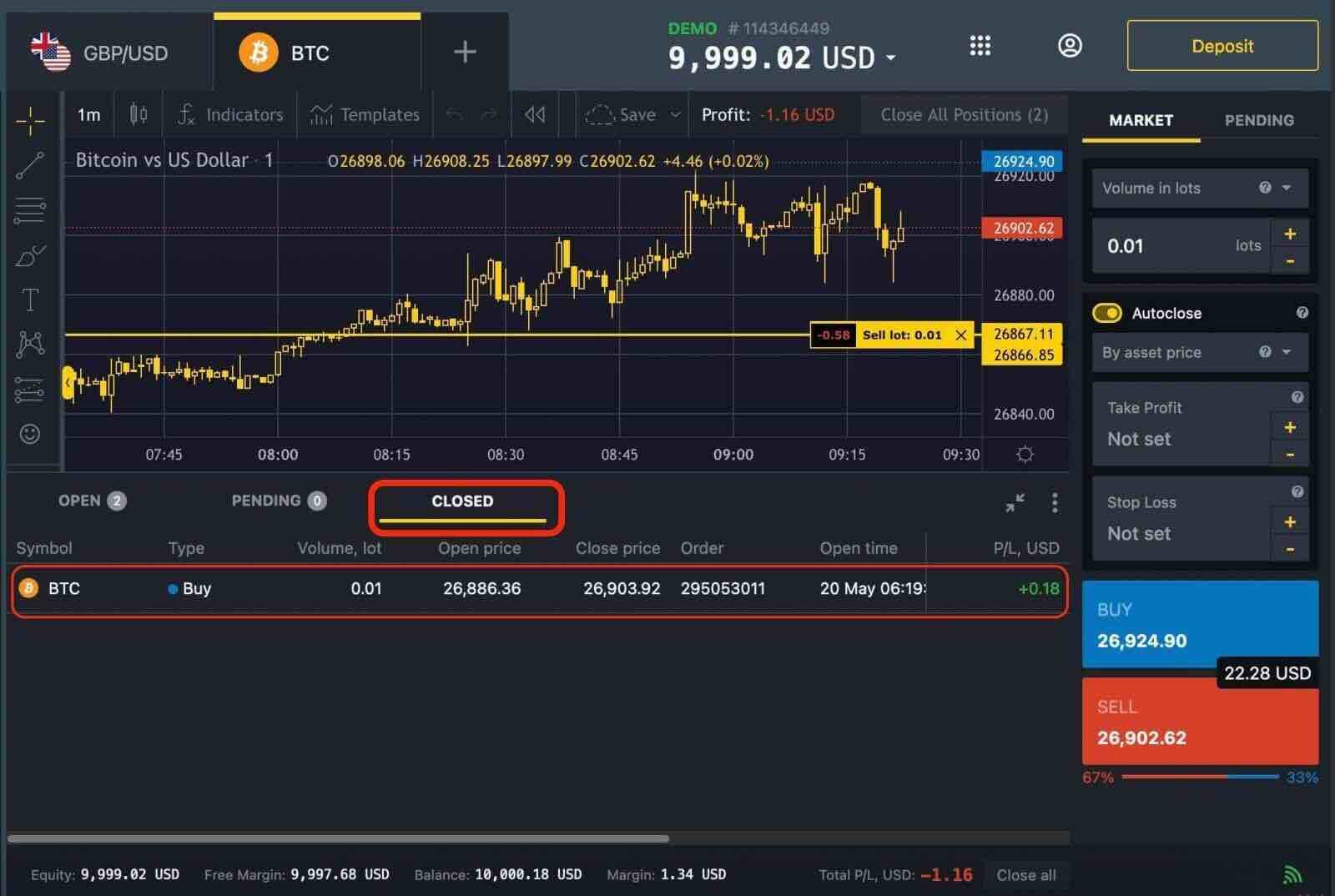 Exness-da demo hisob qaydnomasi bilan qanday ro'yxatdan o'tish va savdoni boshlash kerak