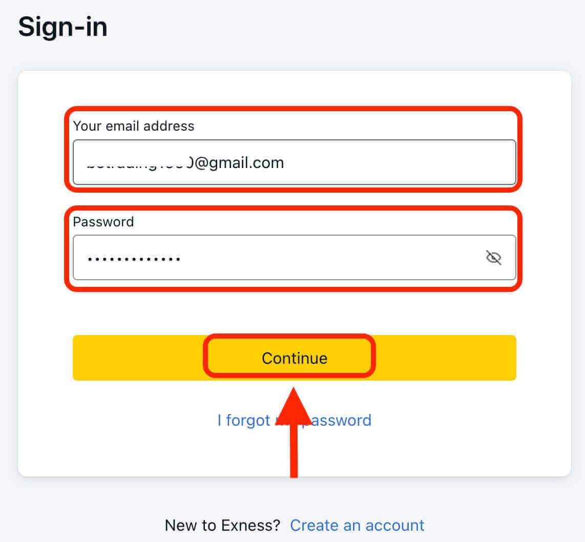 How to Sign in to Exness