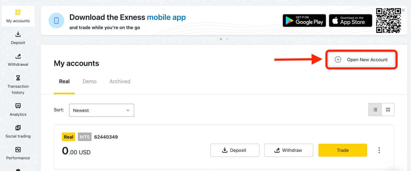How to Sign in to Exness