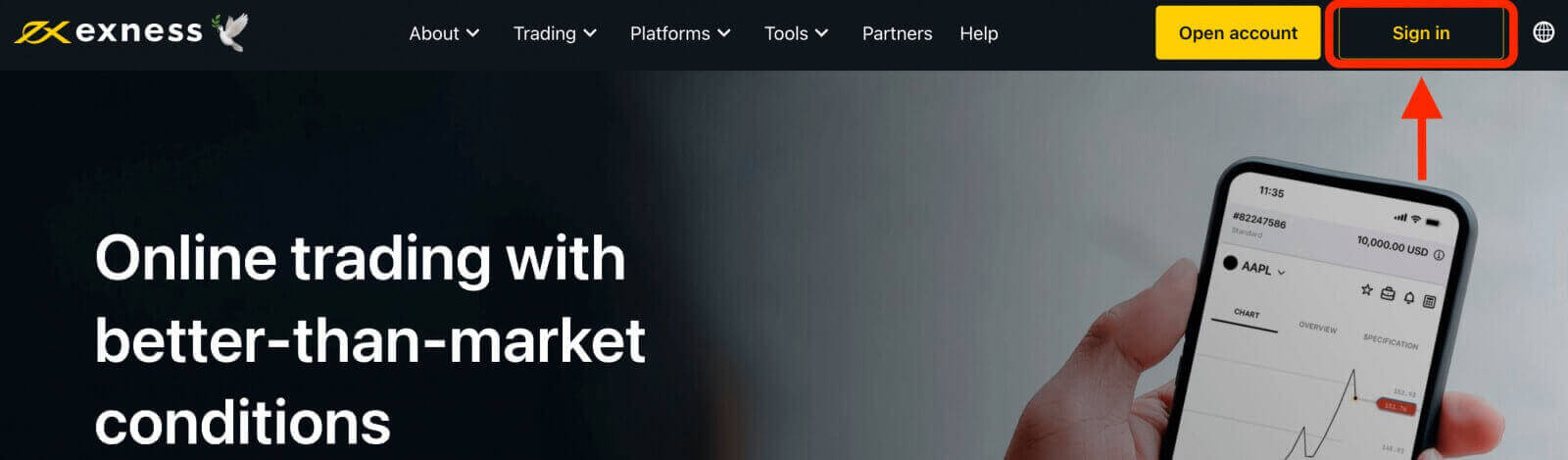 How to Sign in to Exness