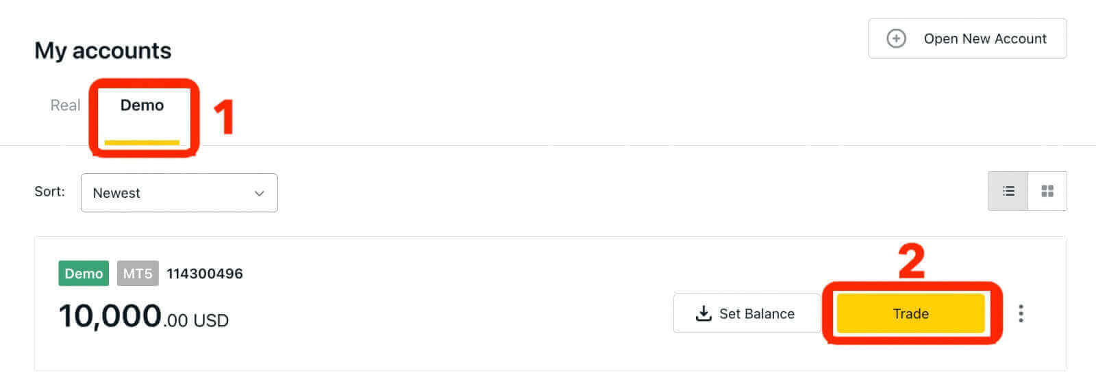 Comment s'inscrire et se connecter à un compte Exness